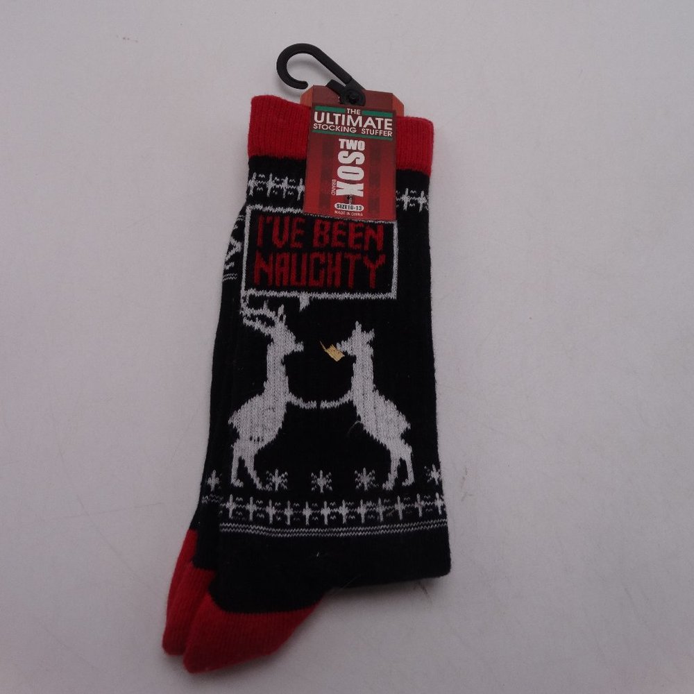 Holiday Crew Socks Women's "I've Been Naughty" New